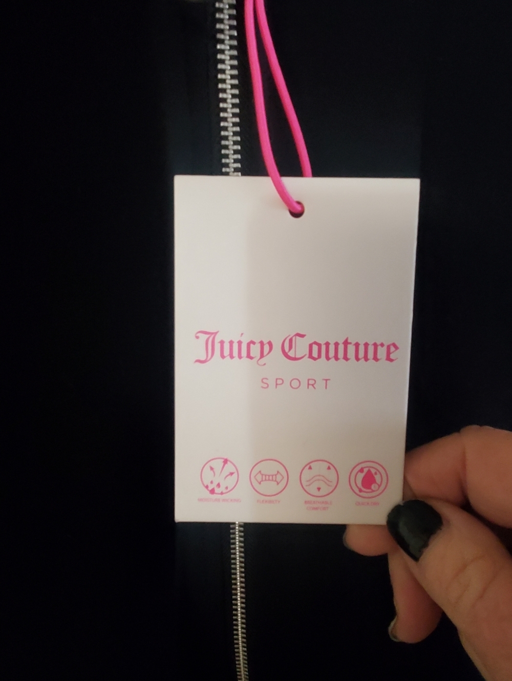 JUICY COUTURE SPORT NWT BLACK MED. TRACKSUIT SET. - Picture 4 of 10